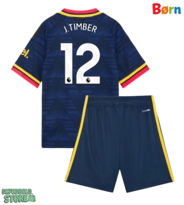 Arsenal Jurrien Timber #12 Replika Babytøj Udebanesæt Børn 2026-27 Kortærmet (+ Korte bukser)